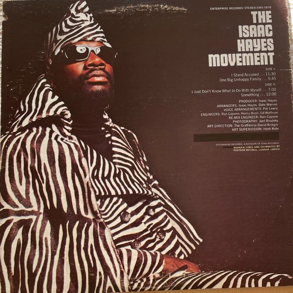 The Isaac Hayes Movement - Vintage Vinyl 1970 - Picture 2 of 5